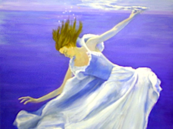 Grace Underwater (3265 visits) This large underwater ballet picture is from a B & W photo of my cousin Grace Maduell of the San Fra... Grace Underwater