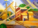 Farm Elevators -- A semi-abstract look at farm buildings.