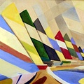 Sunfish Regatta (16662 besök) Painted in Chicago when I had a Sunfish sailboat and raced there. Sunfish Regatta