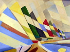 Sunfish Regatta -- Painted in Chicago when I had a Sunfish sailboat and raced there.