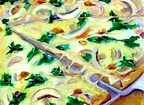 Other Toppings - Mushrooms, Spinach, and Cheeses -- An alternative to the "Supreme" pizza.