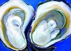 Oysters O'Keeffe (SOLD) -- A tribute to Georgia in her style. Not many of these in New Mexico.