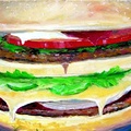 The Five Basic Food Groups (SOLD) (5054 visits) It has all of the groups, the only problem is that the FDA's food pyramid is upside down. This paint... The Five Basic Food Groups (SOLD)