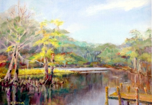 Bayou Lacombe (SOLD) (20899 návštev) The old boat launch in Bayou Lacombe. Bayou Lacombe (SOLD)