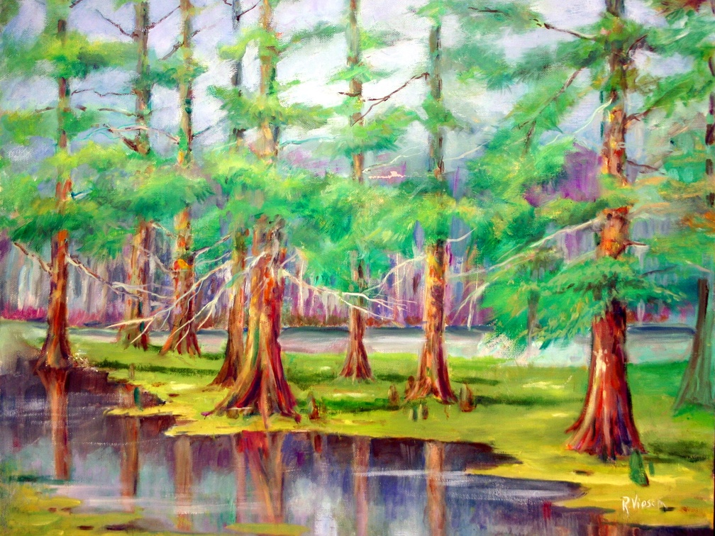 Cypress Swamp (6263 visits) Cypress Swamp another from my "Cypress and Pond Slime" phase. Cypress Swamp