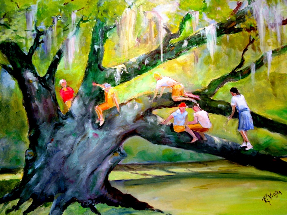 Darwin Was Right (5945 visits) Darwin Was - Right A scene from childhood memories of climbing in the live oak trees in City Park.
... Darwin Was Right
