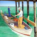 Fishing under the Trestle (5502 visits) Fishing under the Trestle painted from memories of fishing at this popular spot on eastern Lake Pont... Fishing under the Trestle