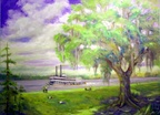 On the Levee (SOLD) -- This painting sold at an auction in Connecticut for the benefit of the Juvenile Diabetes Research Organization.