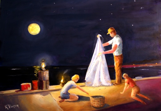 Shrimping on the Seawall (35080 visits) Shrimping on the seawall at Lake Pontchartrain. At night with a cast net. A great outing and we of... Shrimping on the Seawall