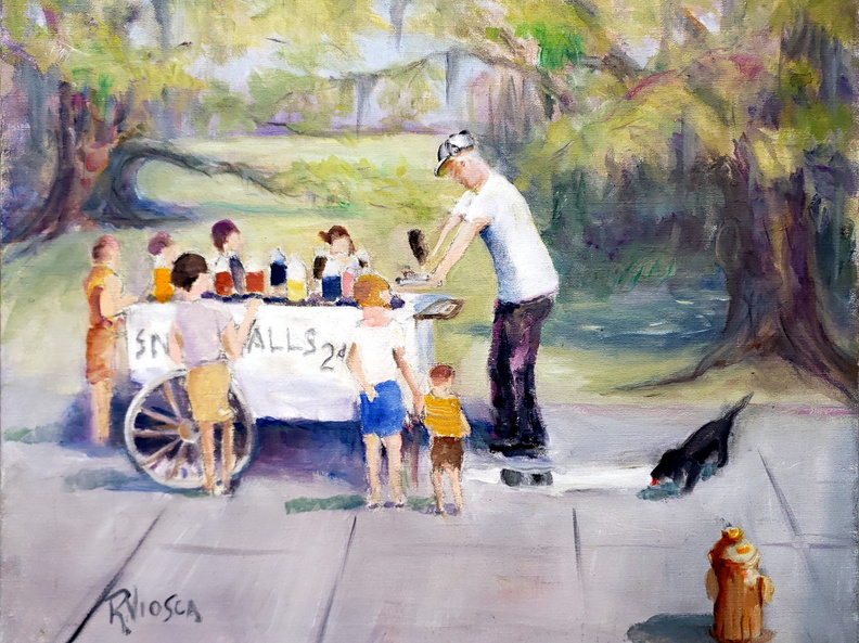Snowball Man (2562 visits) Growing up during the depression, on hot summer days we kept cool in City Park with 2 cent Snow Ball... Snowball Man