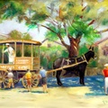 The Waffle Man Ca 1930 (9577 visits) The Waffle Man Mr. Gandolini vended waffles from his wagon for many years before WWII. They were on... The Waffle Man Ca 1930