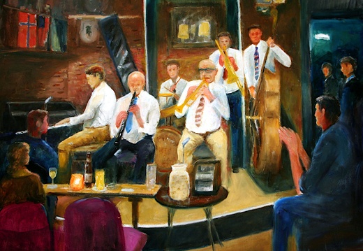 Fritzels Jazz on Bourbon Street (11683 ទស្សនា) Fritzel's Jazz, A great spot for Dixieland Jazz on Bourbon Street. Fritzels Jazz on Bourbon Street