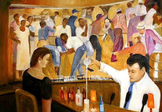 Ramos Fizz at the Sazerac Bar (11230 ទស្សនា) Ramos Fizz at the Sazerac Bar. Interior showing one of the famous murals and serving the Ramos Gin ... Ramos Fizz at the Sazerac Bar