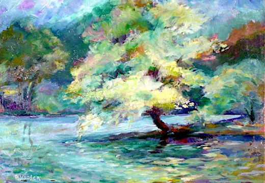 Tree at Water's Edge. (4009 visits) This tree is on the shore of Lake Harriet in Minneapolis. Tree at Water's Edge.
