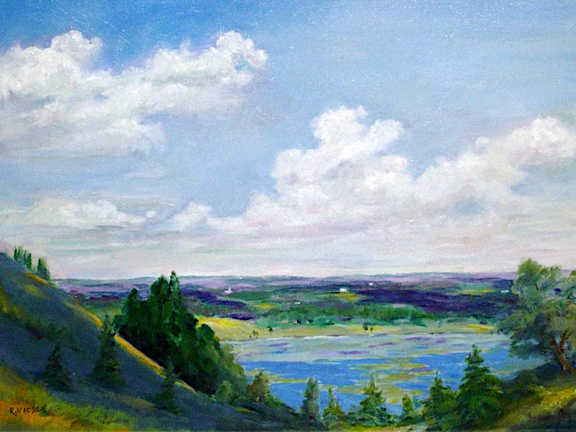 Sky Blue Waters (4066 visits) View of the Minnesota River valley from Flying Cloud Drive. Minnesota, land of 10,000 mosquito hatch... Sky Blue Waters