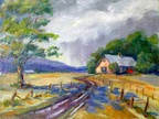 After the Rain -- A farm scene after a rain storm passed.
