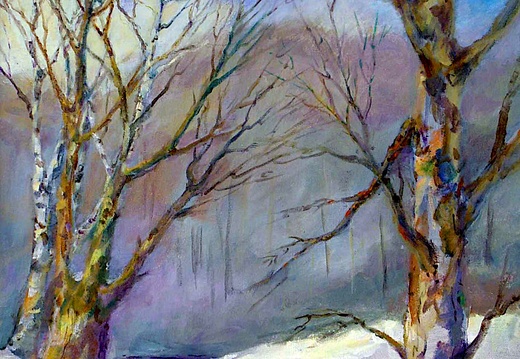 Winter Trees (4415 visits) A Minnesota winter scene at the Edina art center. Winter Trees
