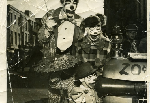 Mardi Gras Clowns reference photo ca 1946