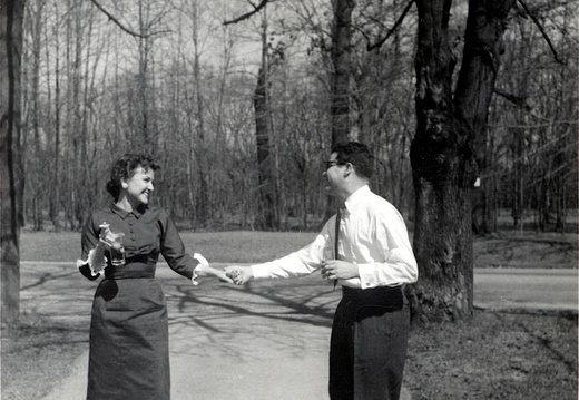 Bob Viosca and Phyllis Freshwater (1699 visits) Bob and Phyllis suspect shortly after engagement. Photo has date Aug 1956 but landscape looks like s... Bob Viosca and Phyllis Freshwater