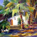 Norton Sculpture Garden Florida (3830 visitas) Plein aire painted with group from Armory Art Center. Norton Sculpture Garden Florida