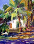 Norton Sculpture Garden Florida -- Plein aire painted with group from Armory Art Center.