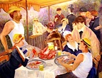 Renoir at West End? (SOLD) -- Luncheon of the Boating Party New Orleans style. Boiled crabs and beer would be on the menu if the master had lived here.