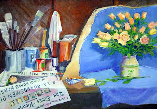 Beauty and the Beast (3956 visits) My allegory on beauty and ugliness in the world using a studio set-up for a floral and a newspaper h... Beauty and the Beast