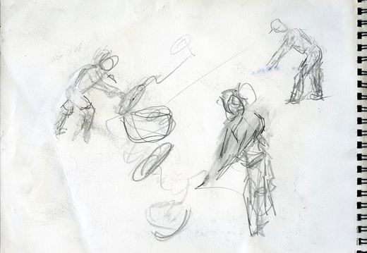 Sketch Book 02 007 (4781 visits) Sketch for "Crabbing on a Pier".
Related Art Sketch Book 02 007