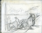 Sketch Book 02 008 -- Sketch for "Crabbing on a Pier".
<a href=https://www.artbyviosca.com/piwigo/index/tags/433-crabbing_on_a_pier><u>Related Art</u></a>