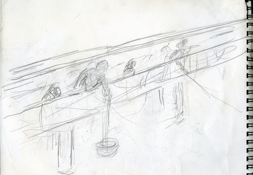 Sketch Book 02 009 (2601 visits) Sketch for "Crabbing on a Pier".
Related Art Sketch Book 02 009