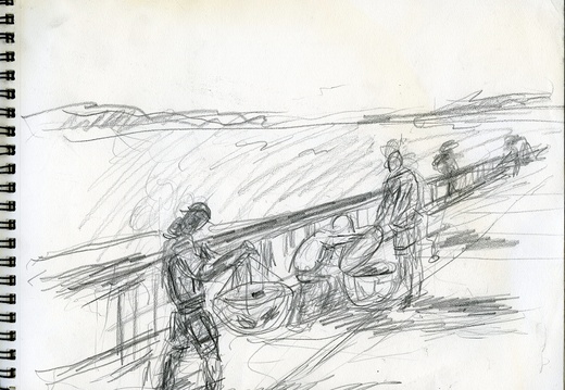 Sketch Book 02 010 (2710 visits) Sketch for "Crabbing on a Pier"
Related Art Sketch Book 02 010