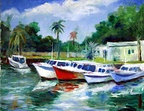 Boats in Canal -- Painted plein aire at West Palm Beach, Florida with Dennis Aufiery of the Armory Art Center.
<a href=https://www.artbyviosca.com/piwigo/index.php/tags/486-boats_in_canal><u>Related Art</u></a>