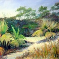 Florida-Palmettos and Sand (7924 посета) Painted plein aire at Juno Beach Florida. Florida-Palmettos and Sand