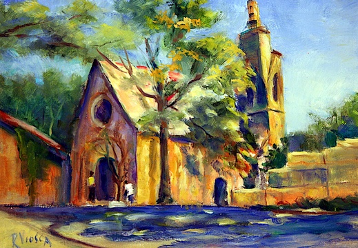 St. Somebody or Other (6006 visits) St. Somebody or Other-Mallorca, painted plein aire several years ago. St. Somebody or Other
