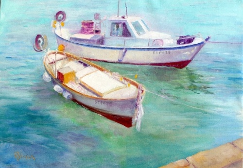 Fishing Boats at Pietrasanta (4503 visits) Boats at harbor in Pietrasanta Italy. Fishing Boats at Pietrasanta
