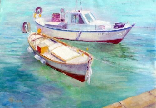 Fishing Boats at Pietrasanta