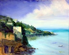 Sorrento Coast -- Sorrento Coast.  Another plein aire painting