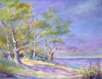 Beach in Florida -- From memory of a beach we often visited on the Florida East coast.