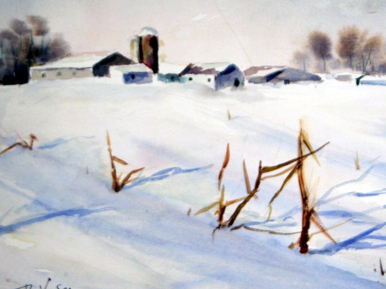 Minnesota Farm in Winter