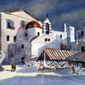 Mykonos Market and Church