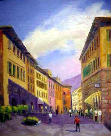 Via Roma in Arezzo