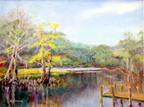 Bayou Lacombe (SOLD) -- The old boat launch in Bayou Lacombe.